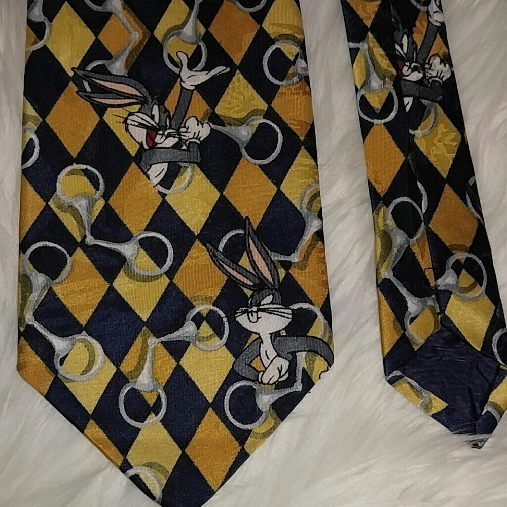 Vintage Bugs Bunny Looney Tunes Mania Tie 56"
